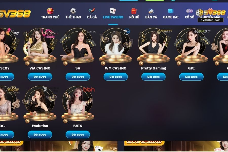 Casino tại nhà cái hấp dẫn với dealer người thật phong cách chuyên nghiệp