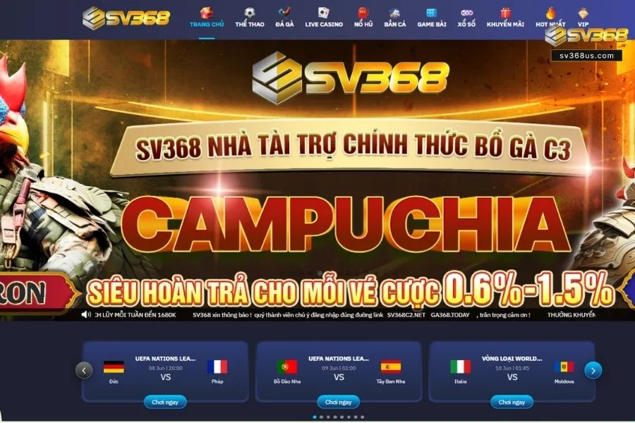Nhà cái SV368 được thành lập vào năm 2015