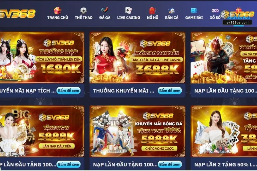 Nhà cái tổ chức chương trình khuyến mãi hoàn trả không giới hạn với tỷ lệ cao